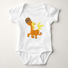 T-shirts Cartoon Feliz Pony Baby roupa