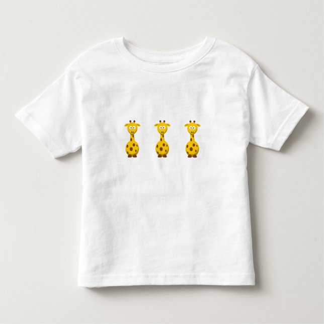 T-shirts Cartoon Giraffe (Frente)