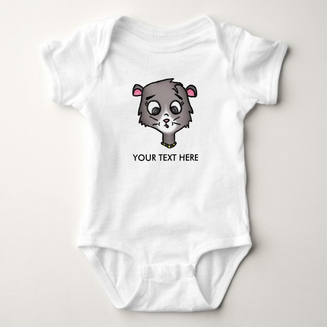 T-shirts Cartoon Kitten Creeper (Frente)