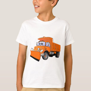 T-shirts Cartoon Laranja Snow Plow