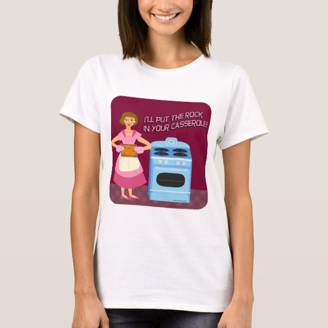 T-shirts Cartoon Rock and Casserole (Frente)