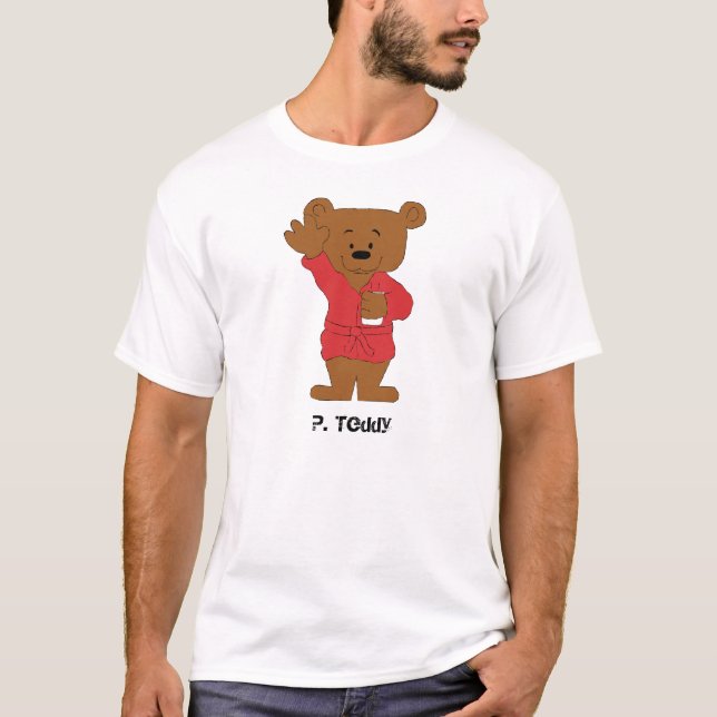 T-shirts Cartoon Teddy Bear P Diddy Fan (Frente)