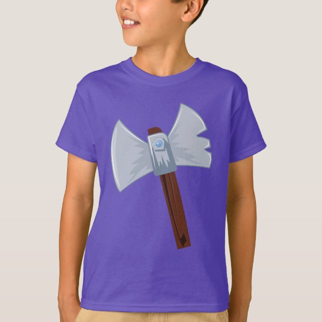T-shirts Cartoon Viking Ax (Frente)