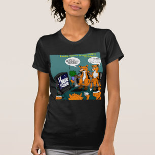 T-shirts Cartum Engraçado de Notícias Conservadoras