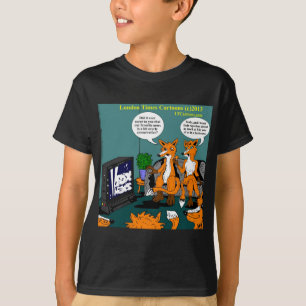 T-shirts Cartum Engraçado de Notícias Conservadoras