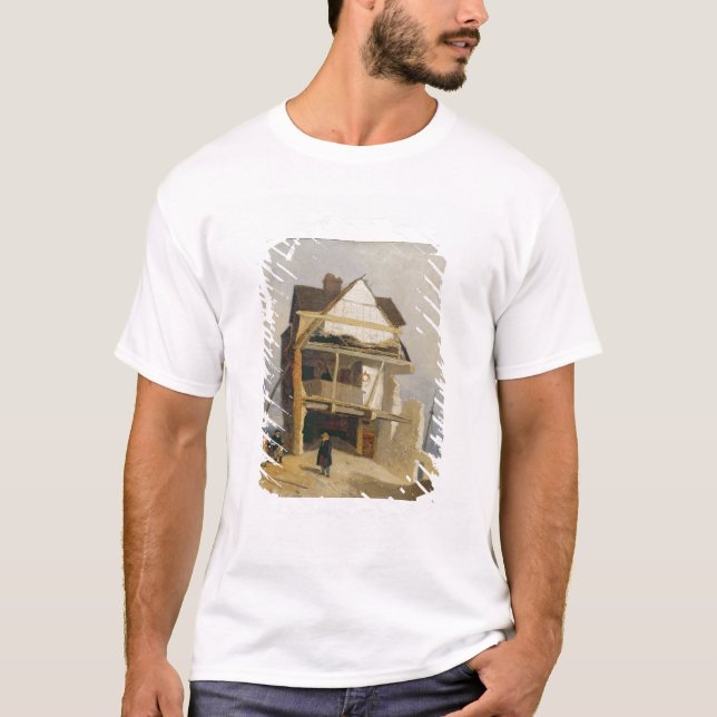 T-shirts Casa arruinada, c.1807-10 (óleo no millboard (Frente)