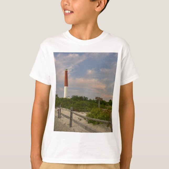 T-shirts Casa clara New-jersey EUA da ilha de Long Beach (Frente)
