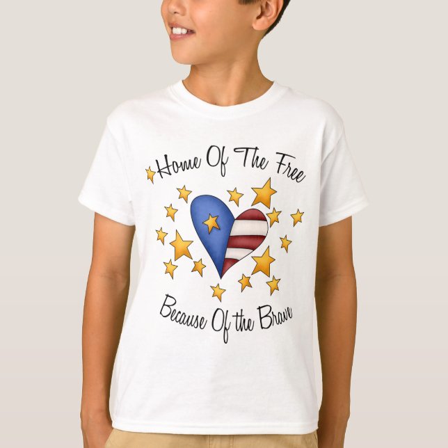 T-shirts Casa do livre devido ao bravo (Frente)