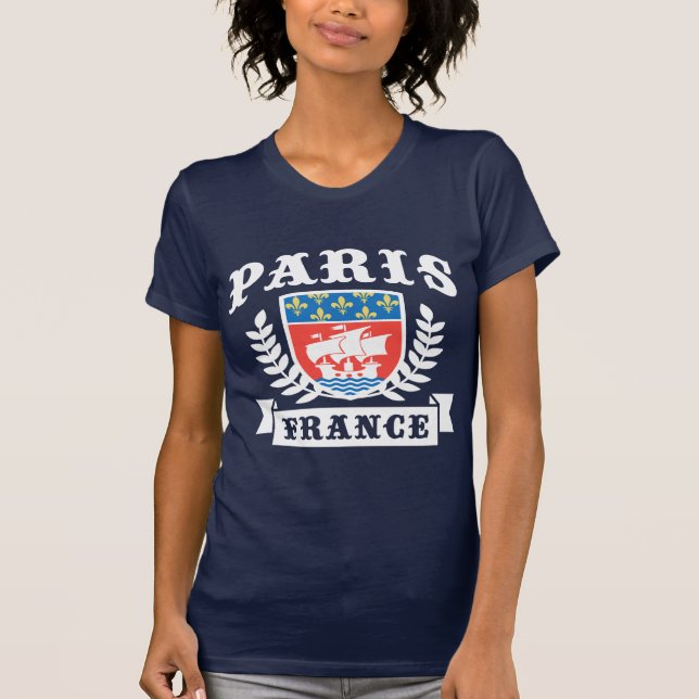 T-shirts Casaco de Armas de Paris (Frente)