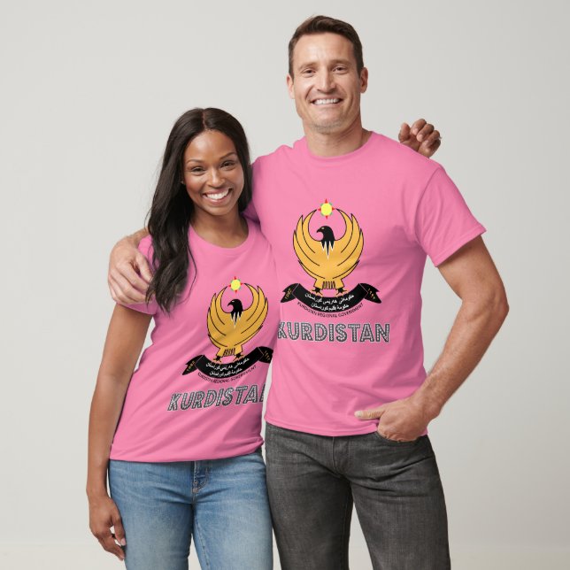T-shirts Casaco de Armas do Curdistão (Unissex)