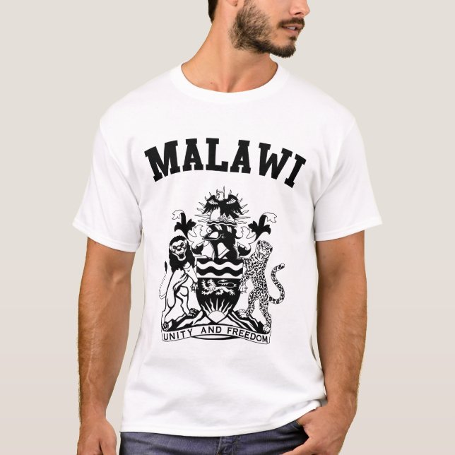 T-shirts Casaco de armas do Malawi (Frente)