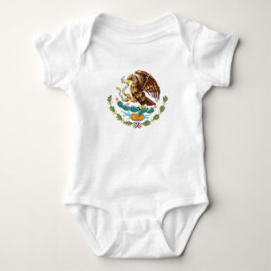 T-shirts Casaco de Armas Mexicanas para Bebê