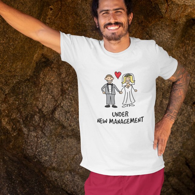T-shirts Casal De Casamento - Sob Nova Gestão (Criador carregado)