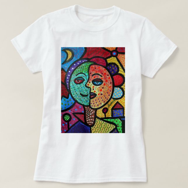 T-SHIRTS CASAL DO SOL E DA LUA (Frente do Design)