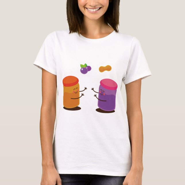 T-shirts Casal PBJ bonito (Frente)