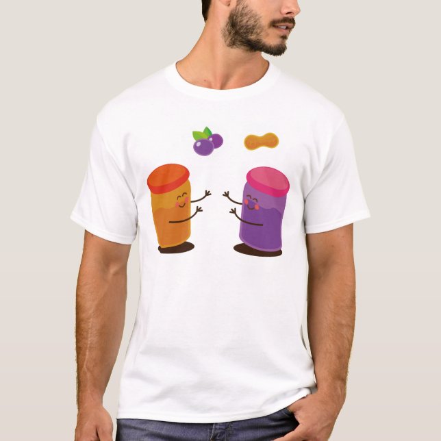 T-shirts Casal PBJ bonito (Frente)
