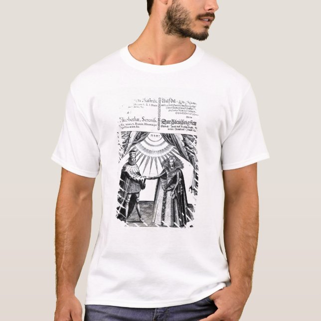 T-shirts Casamento da princesa Elizabeth (Frente)