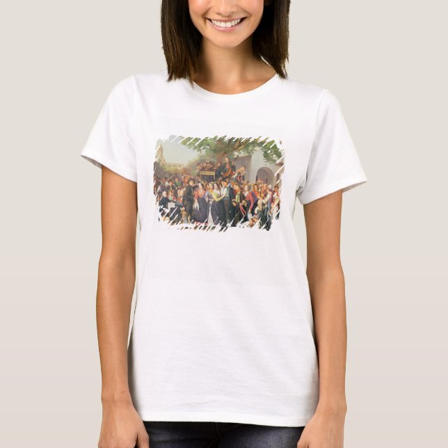 T-shirts Casamento de camponeses na Baixa Áustria (óleo na  (Frente)