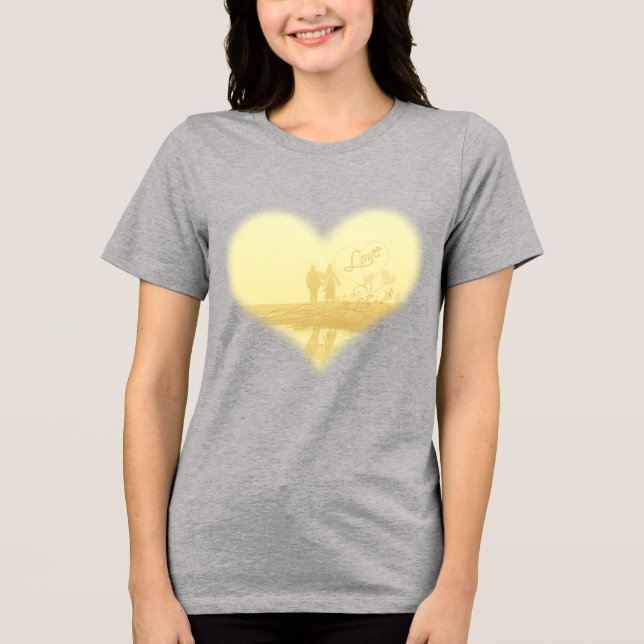 T-shirts Casamento de Praia Amarela (Frente)