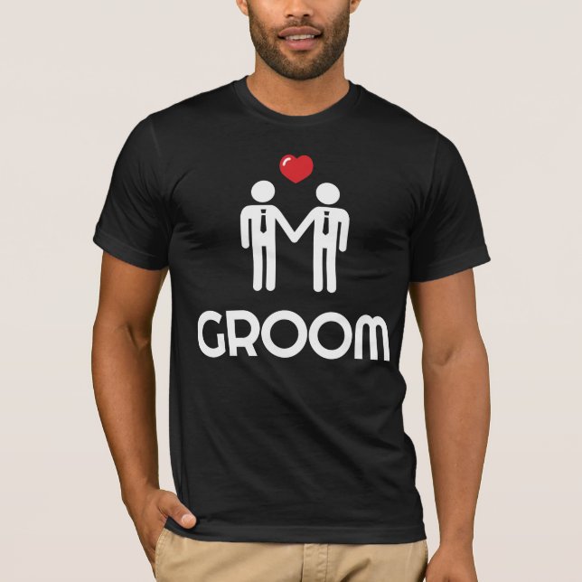 T-shirts Casamento gay para Homens (Frente)