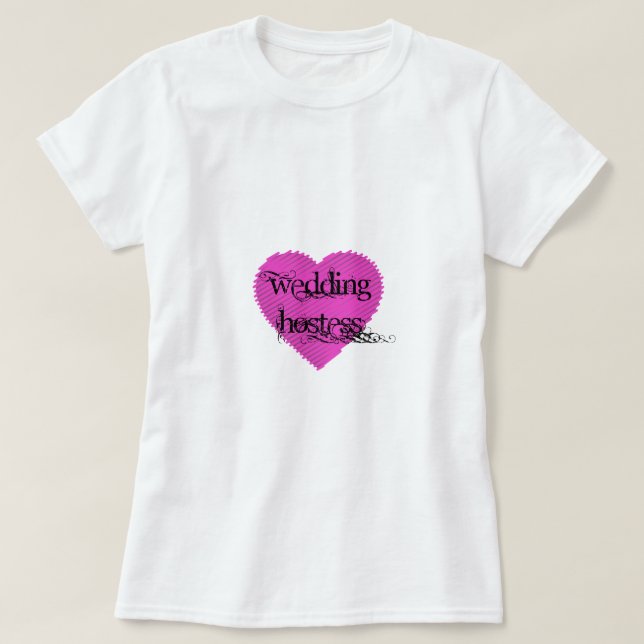 T-shirts Casamento Hostess (Frente do Design)