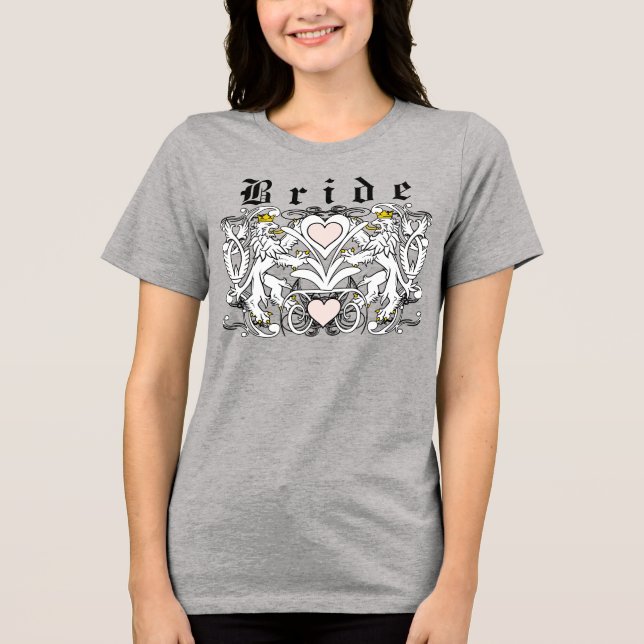 T-shirts Casamento Lion Rampant Renaissance (Frente)