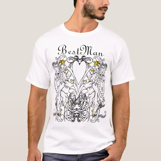 T-shirts Casamento Renascentista Lion Rampant (Frente)
