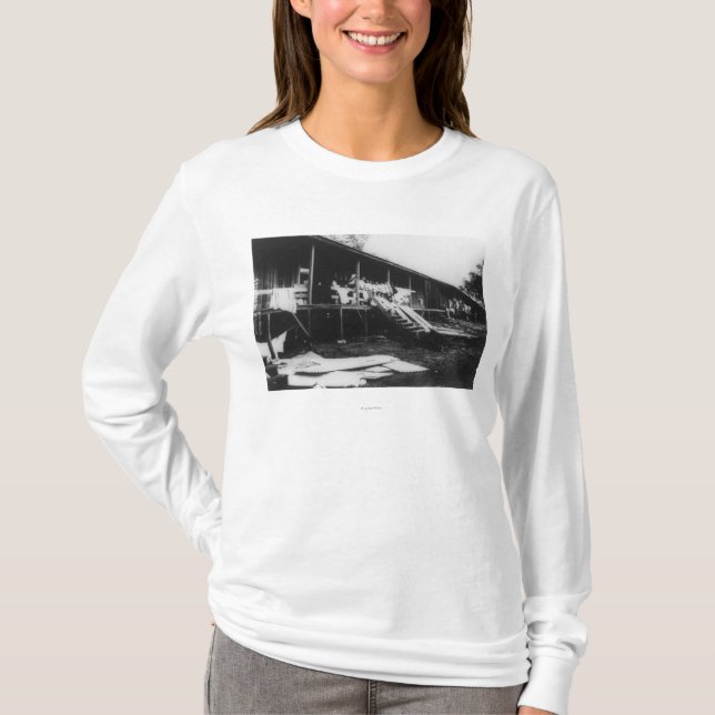 T-shirts Casas japonesas na fotografia de Havaí (Frente)