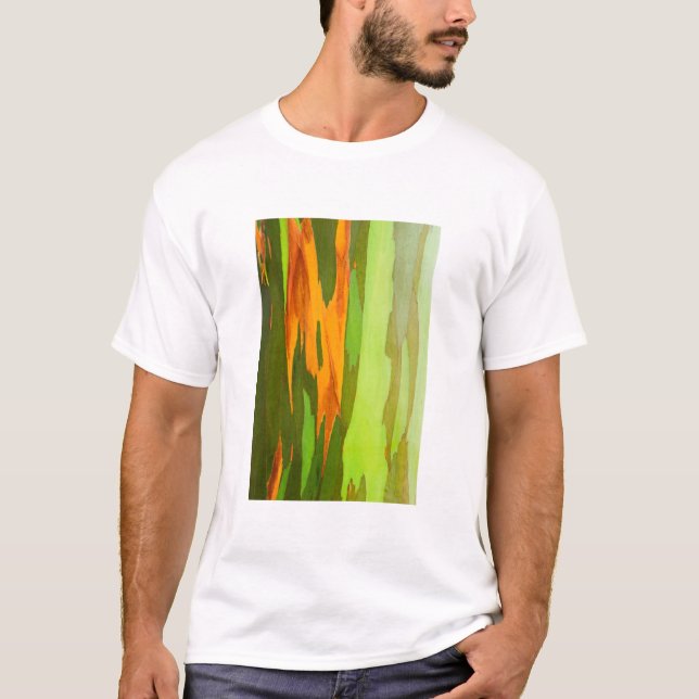 T-shirts Casca de Eucalipto Arco-íris, Havaí (Frente)