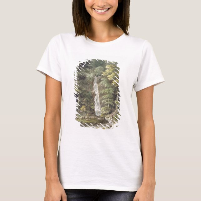 T-shirts Cascade Waterfall, em Hestercombe Gardens (c/c) (Frente)