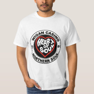 T-shirts Casino do norte de Wigan da alma