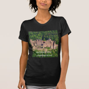 T-shirts Castelo de Heidelberg Em Alemão & Ditado Alemão