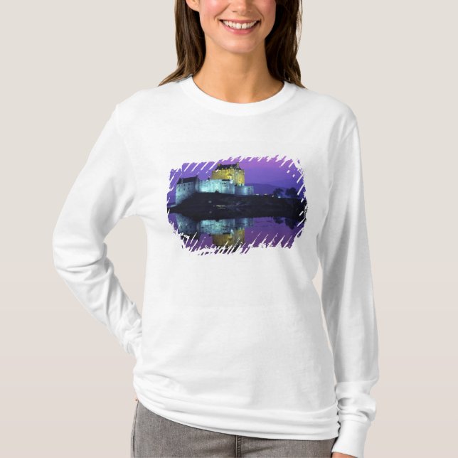 T-shirts Castelo Eilean Donan, Highlands, Escócia 4 (Frente)