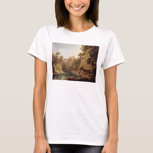 T-shirts Castelo Hawthornden, perto de Edimburgo, c.1820-22 (Frente)