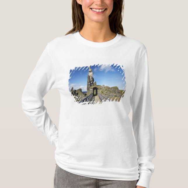 T-shirts Castelo Sinclair Girnigoe, Wick, Caithness, 2 (Frente)