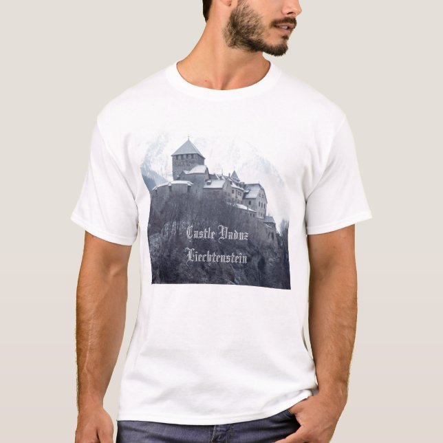 T-shirts Castle Vaduz Liechtenstein (Frente)