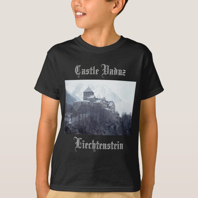 T-shirts Castle Vaduz Liechtenstein (Frente)