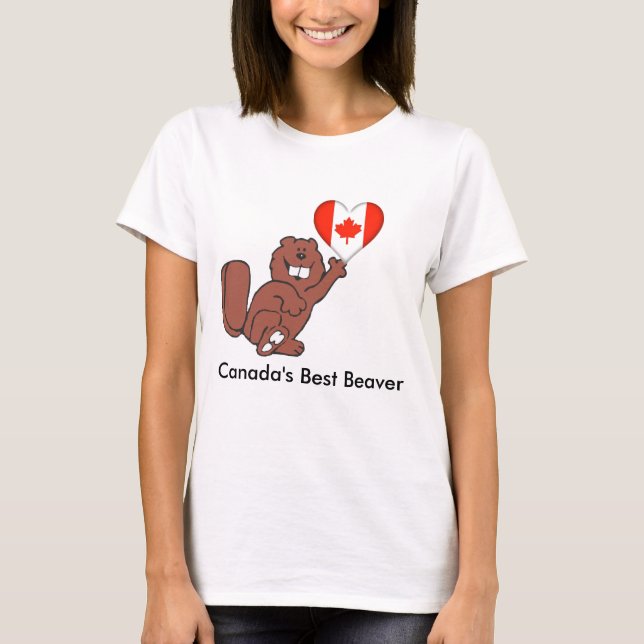 T-shirts Castor canadense... (Frente)