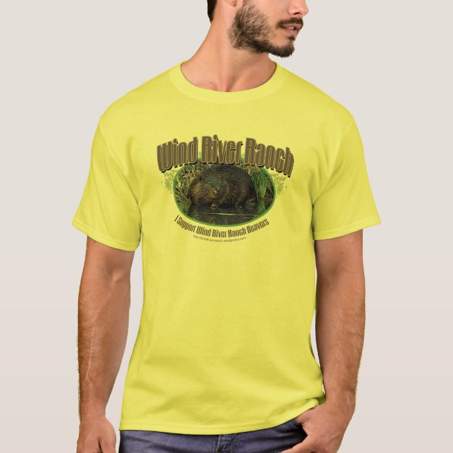 T-shirts Castores do rancho de Wind River (Frente)