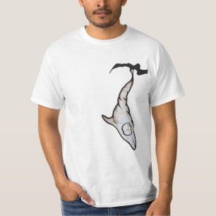 T-shirts casulo de golfinho