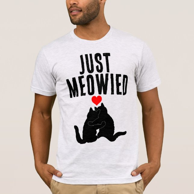 T-shirts CAT DE CASAMENTO DE BRIDE GROOM (Frente)