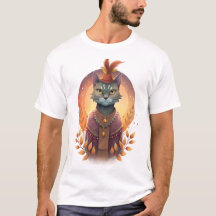 T-Shirts cat em estilo boho