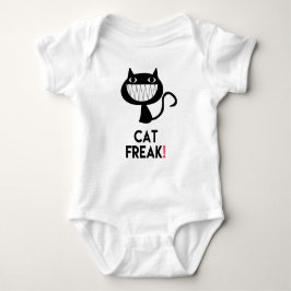 T-shirts Cat Freak! Bebê Divertido Jérsei