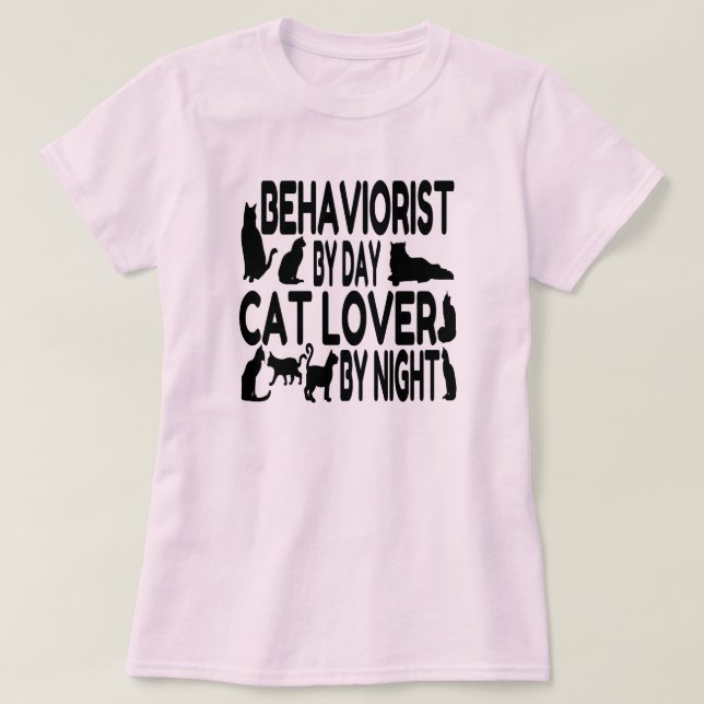 T-shirts Cat Lover Behaviorist (Frente do Design)