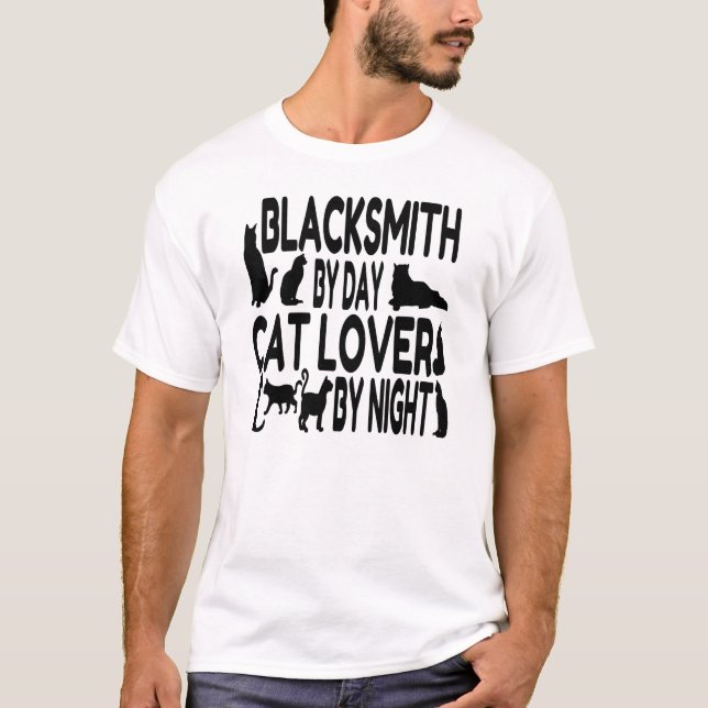 T-shirts Cat Lover Blacksmith (Frente)