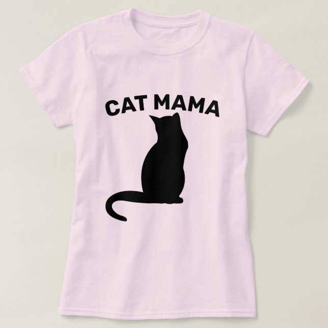T-Shirts CAT MOM (CAT MAMA) (Frente do Design)