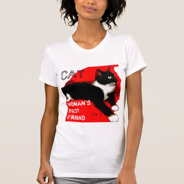 T-shirts CAT, TShirt do melhor amigo da mulher (Frente)
