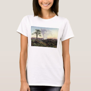T-shirts Cataratas Vitória no nascer do sol, com "o fumo",