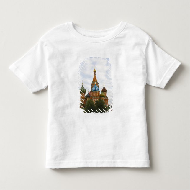 T-shirts Catedral de Basil na Praça Vermelha, Moscou (Frente)