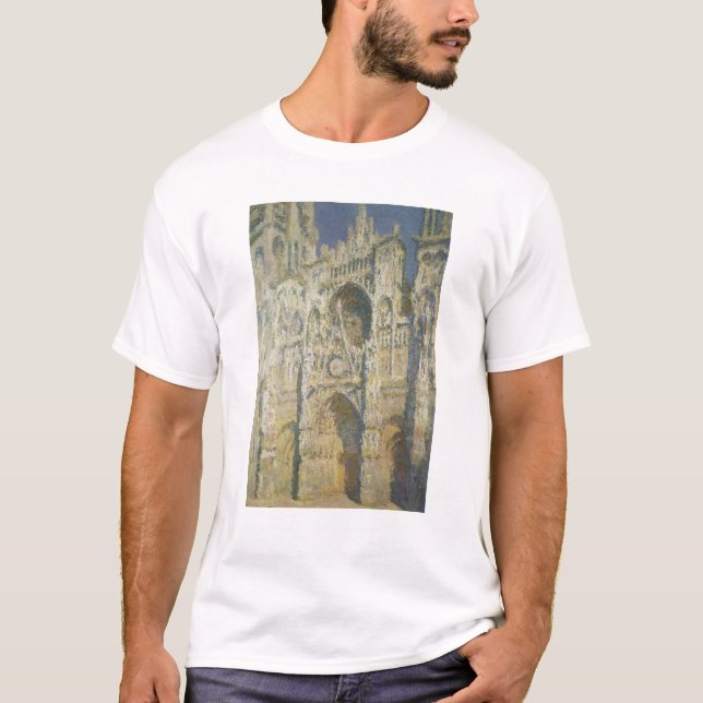 T-shirts Catedral de Claude Monet | Rouen na luz solar (Frente)